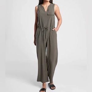 ATHLETA Topanga Jumpsuit, Mountain Olive 3x